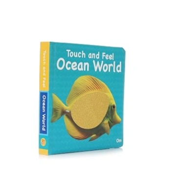 Ocean World Touch and Feel Board Book for Children: Deep Blue with Sensory Exploration | Ocean Adventure with Soft and Scaly Textures | Marine Life | Fun with Interactive Way 1
