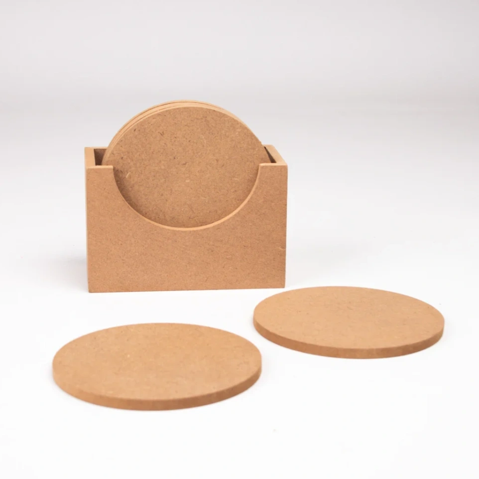 DIY Coaster Round Set of 6 with Stand 1