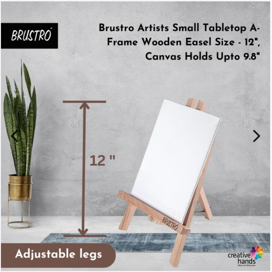 Brustro Artists' Tabletop A-Frame Wooden Easel 2