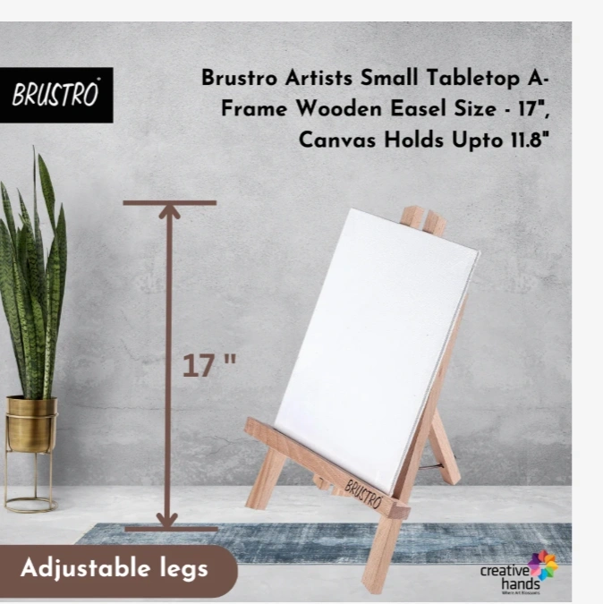 Brustro Artists' Tabletop A-Frame Wooden Easel 3
