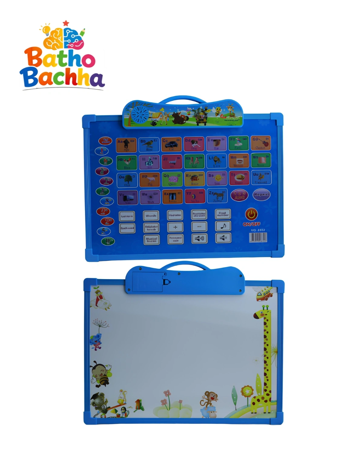 2-in-1 Electronic English Learning Board with Mini Whiteboard – Alphabet Sound Board for Kids 1