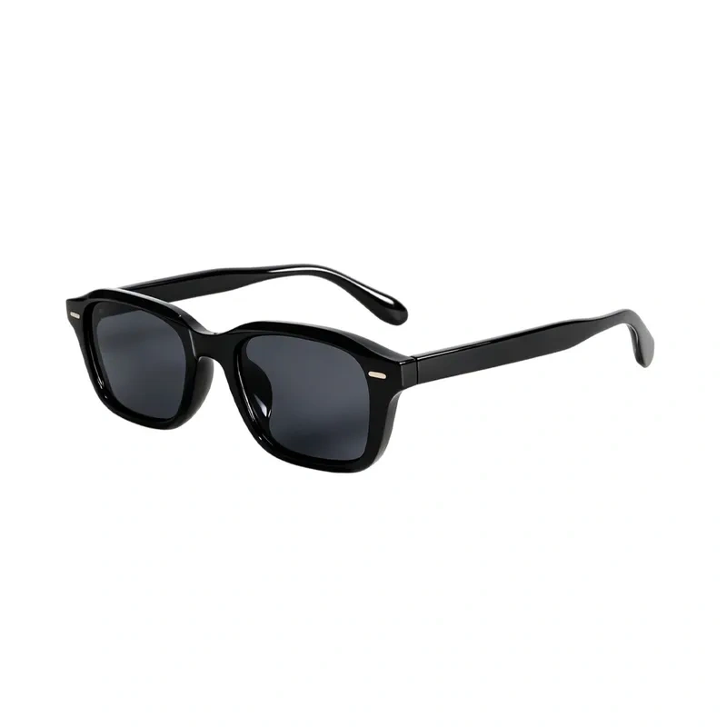 UNISEX Trendy Black Square Framed Sunglasses Dark Lenses - UV Protection 1