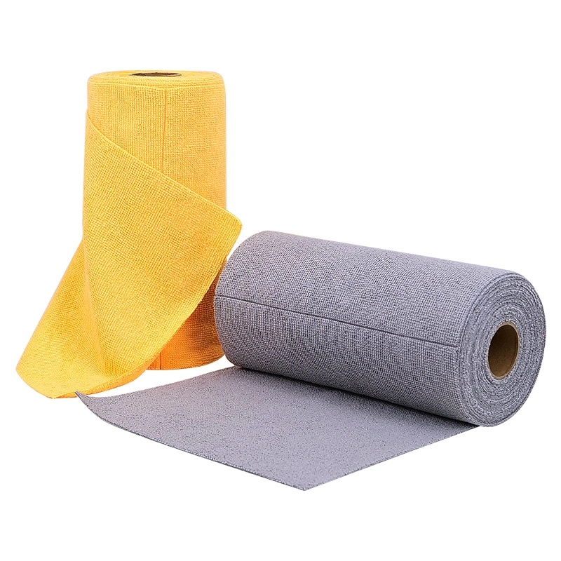 Reusable Microfiber Cleaning Cloth Roll – Tear-Away Super Absorbent Lint-Free Rags (25×25 cm) 9