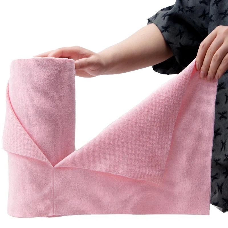 Reusable Microfiber Cleaning Cloth Roll – Tear-Away Super Absorbent Lint-Free Rags (25×25 cm) 1