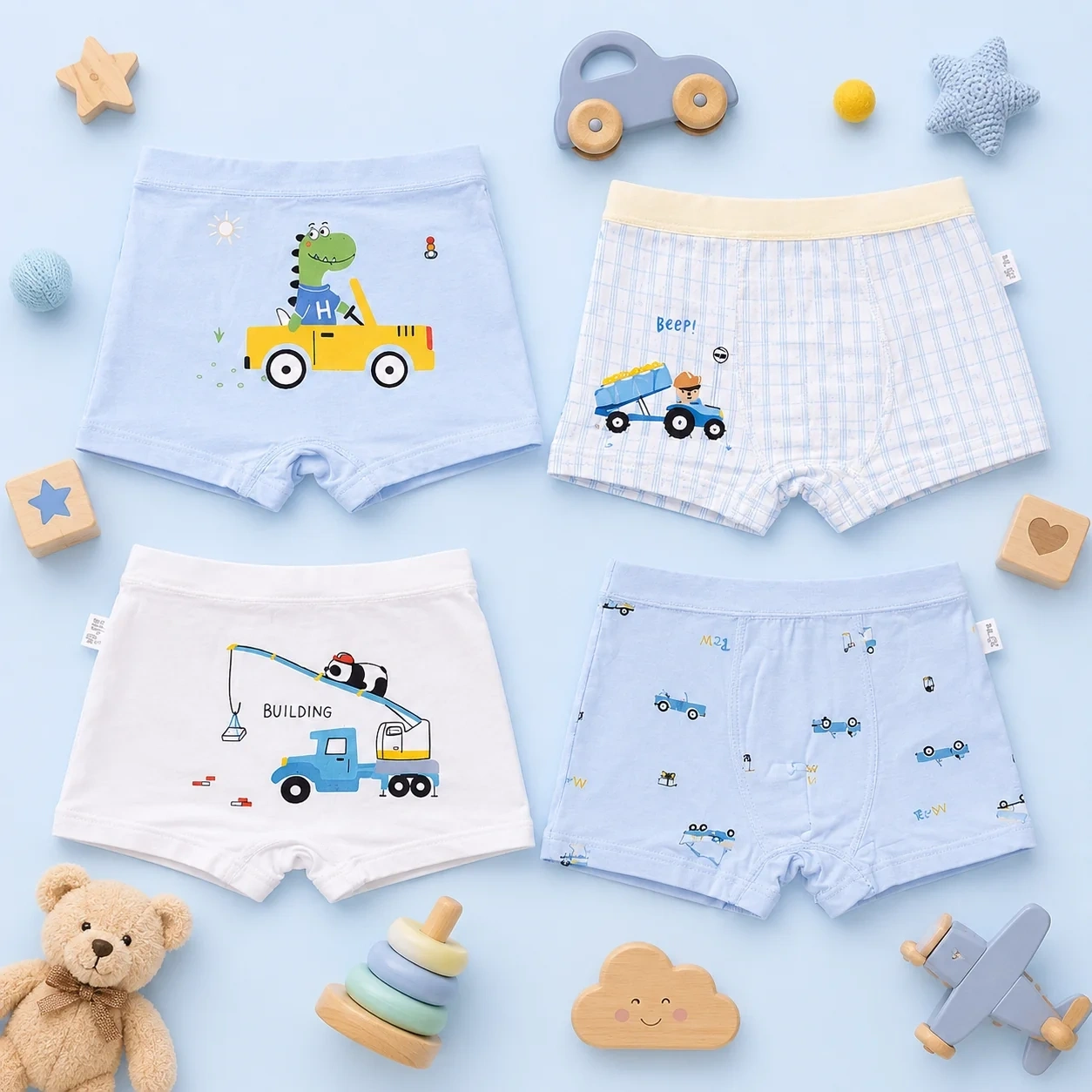Premium Quality Kids Underwear 4PCS Set 3