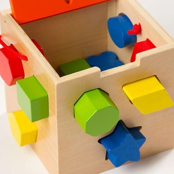 Wooden Shape Sorting & Stacking Toy 4