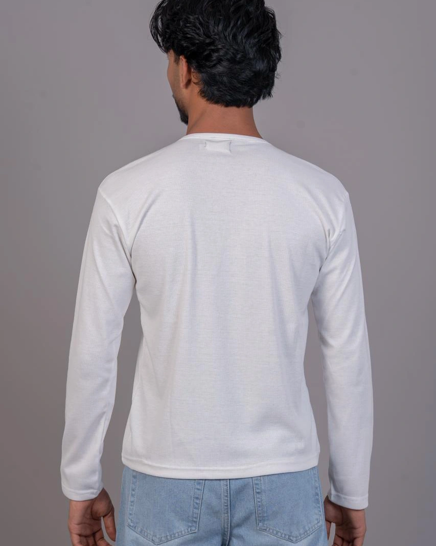 Crop Ribbed henley 2