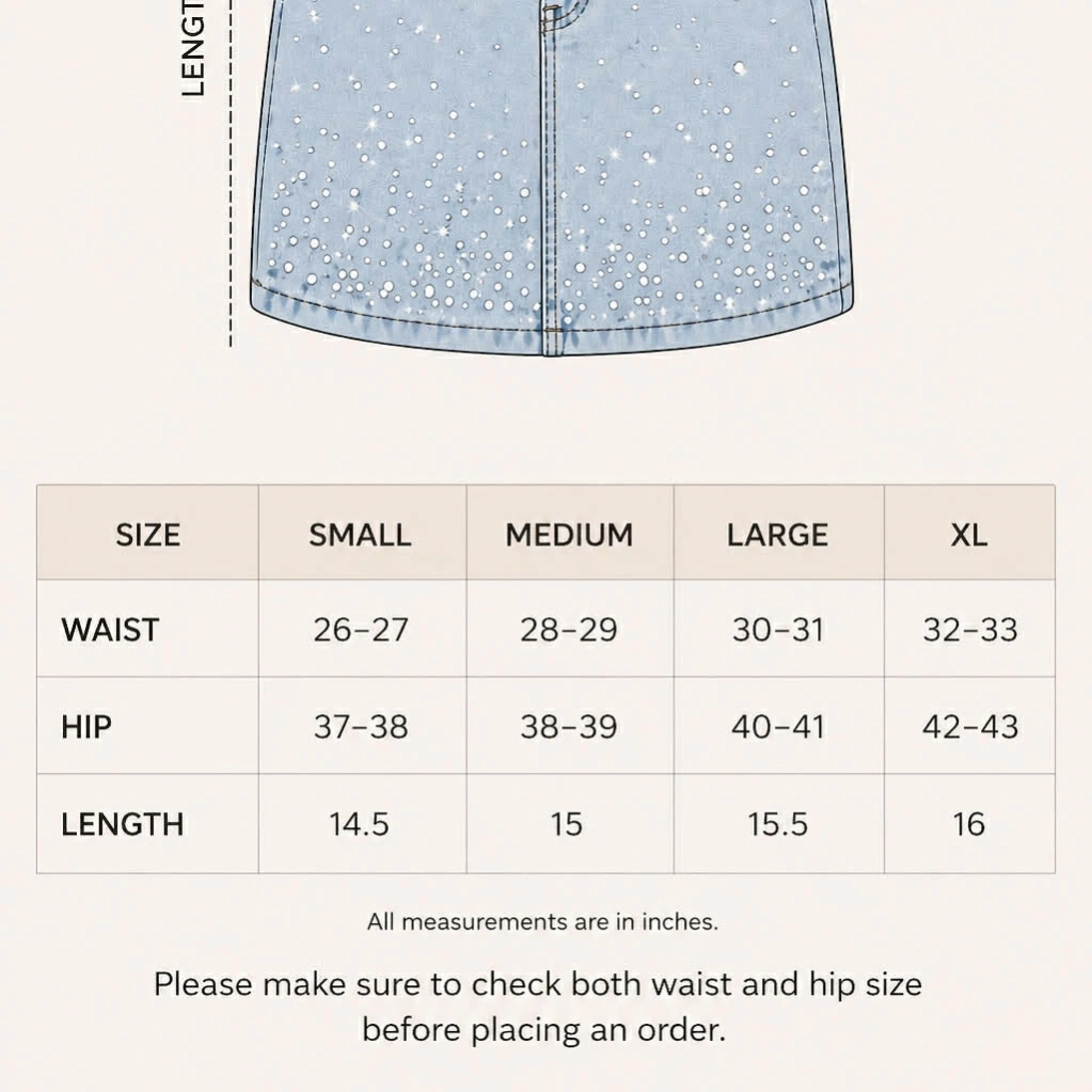 Rhinestone Skirt 5