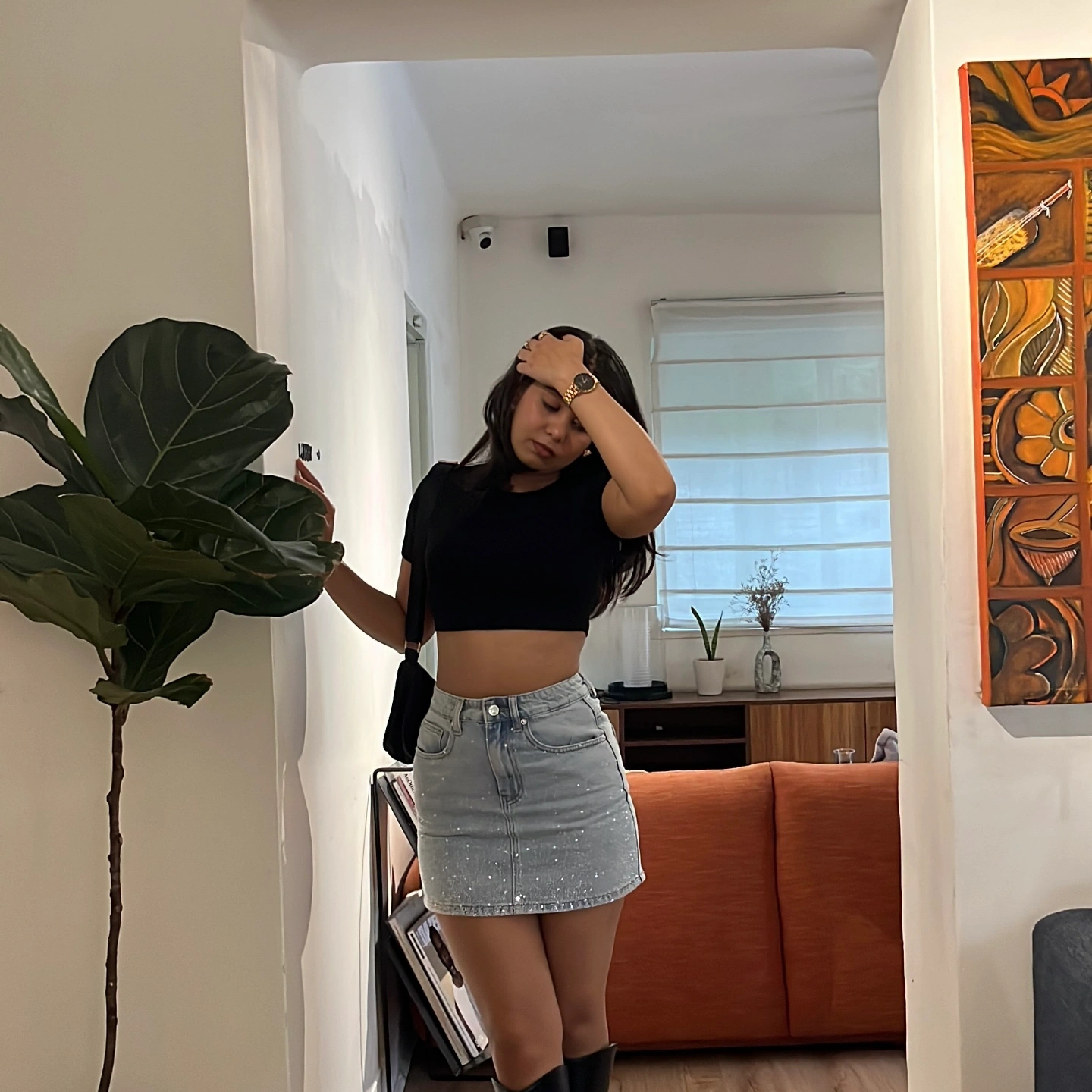 Rhinestone Skirt 1