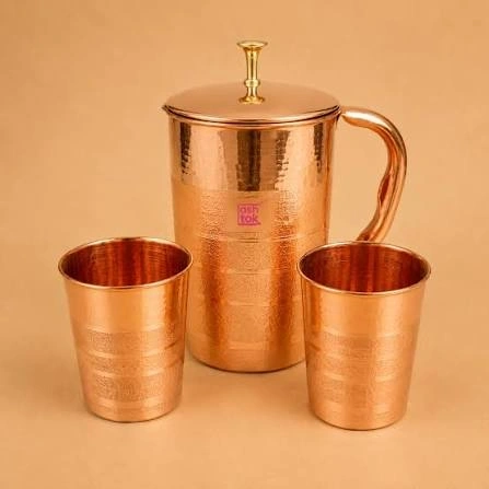Famous Full Copper Jug 4 with cap 1