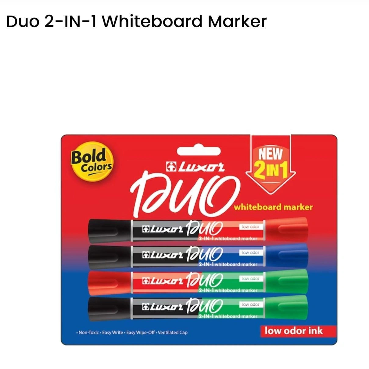 LUXOR DUO WHITEBOARD MARKER 2