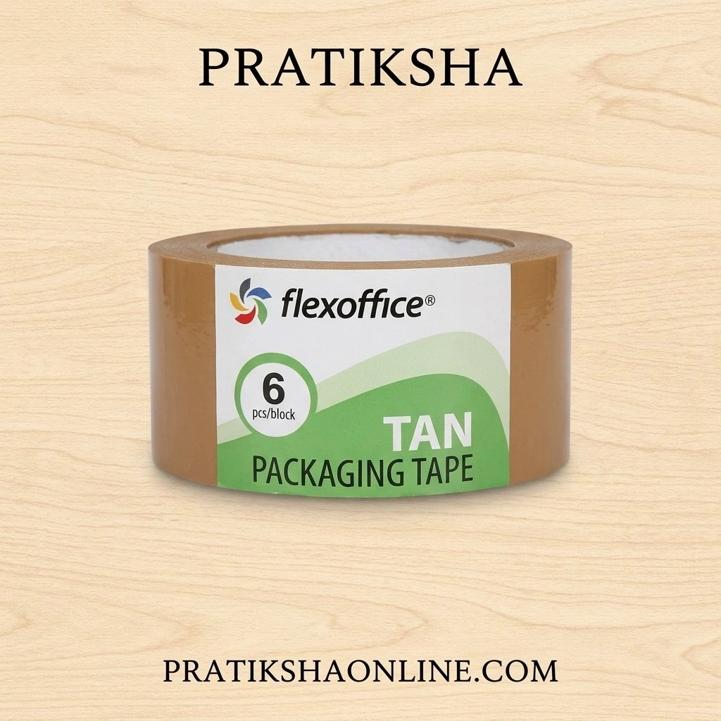 FLEXOFFICE CARTOON TAPE BROWN 1