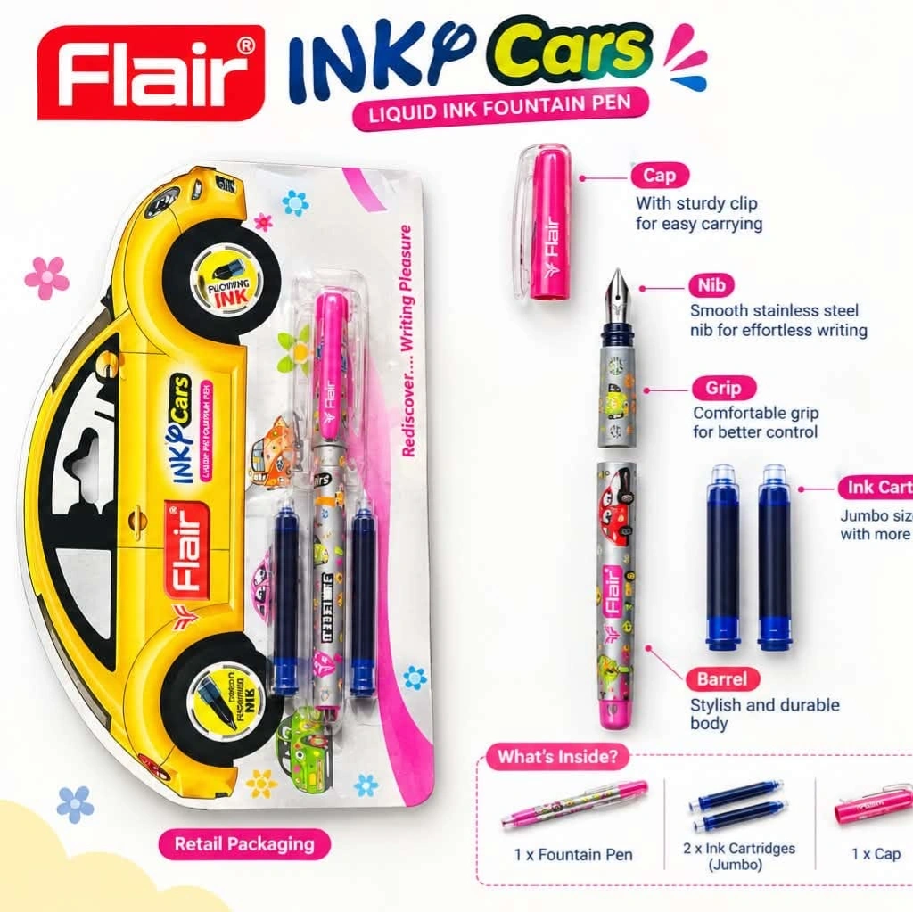 FLAIR CARTRIDGE PEN INKY CARS 1