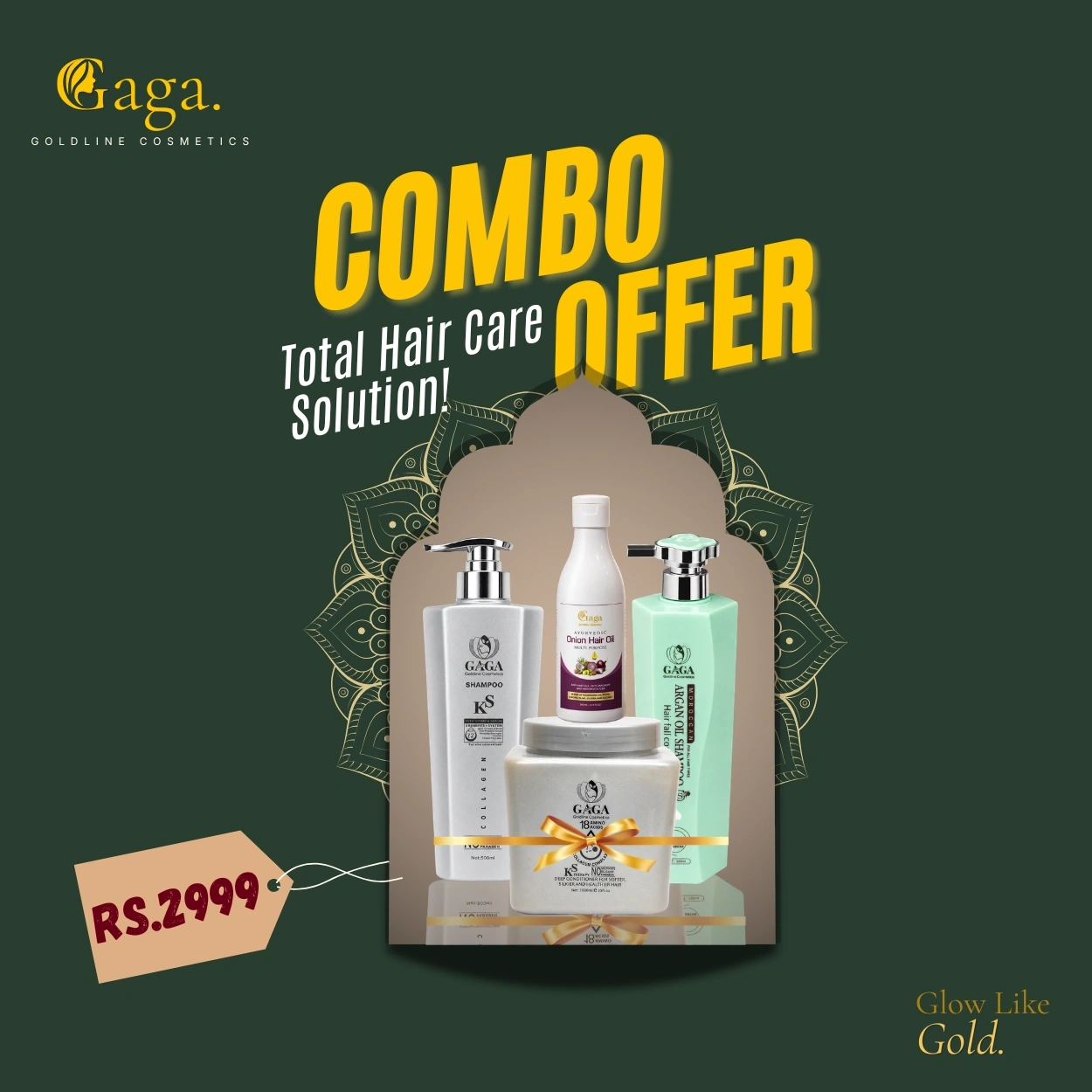 Hair Care Solution 1 (KS Shampoo, Argon Shampoo, Treatment, Onion oil) 1