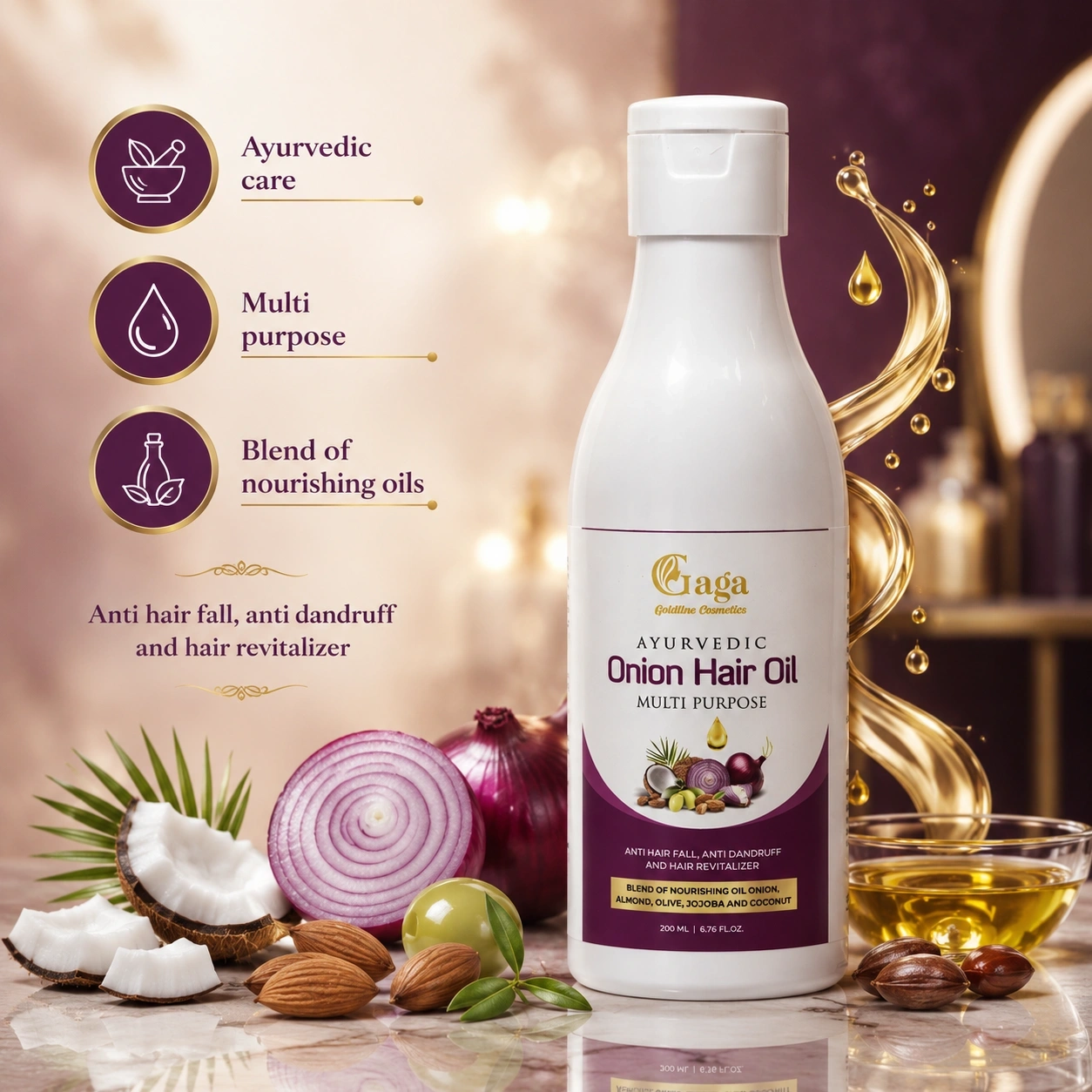 Hair Care Solution 1 (KS Shampoo, Argon Shampoo, Treatment, Onion oil) 4