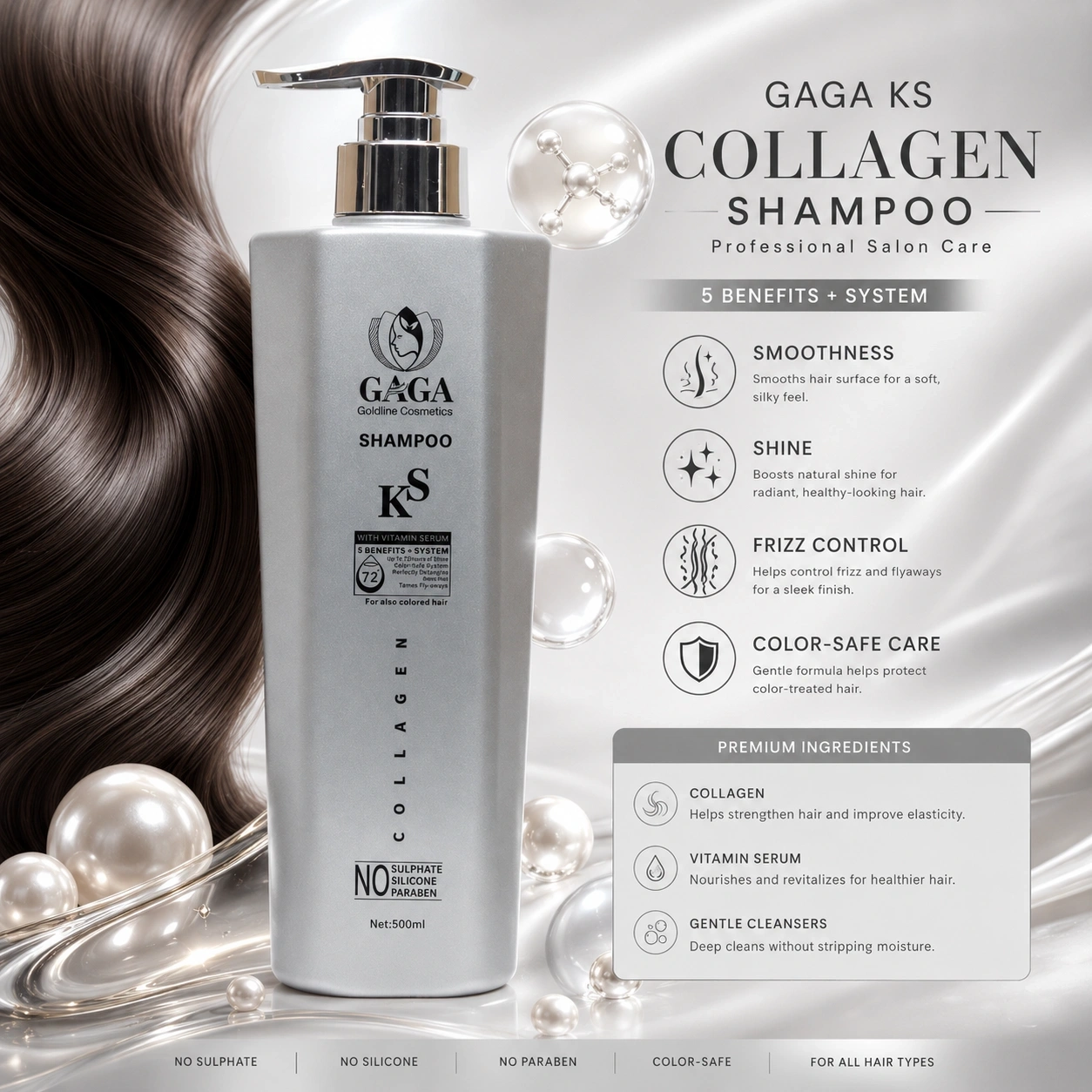 Hair Care Solution 1 (KS Shampoo, Argon Shampoo, Treatment, Onion oil) 2