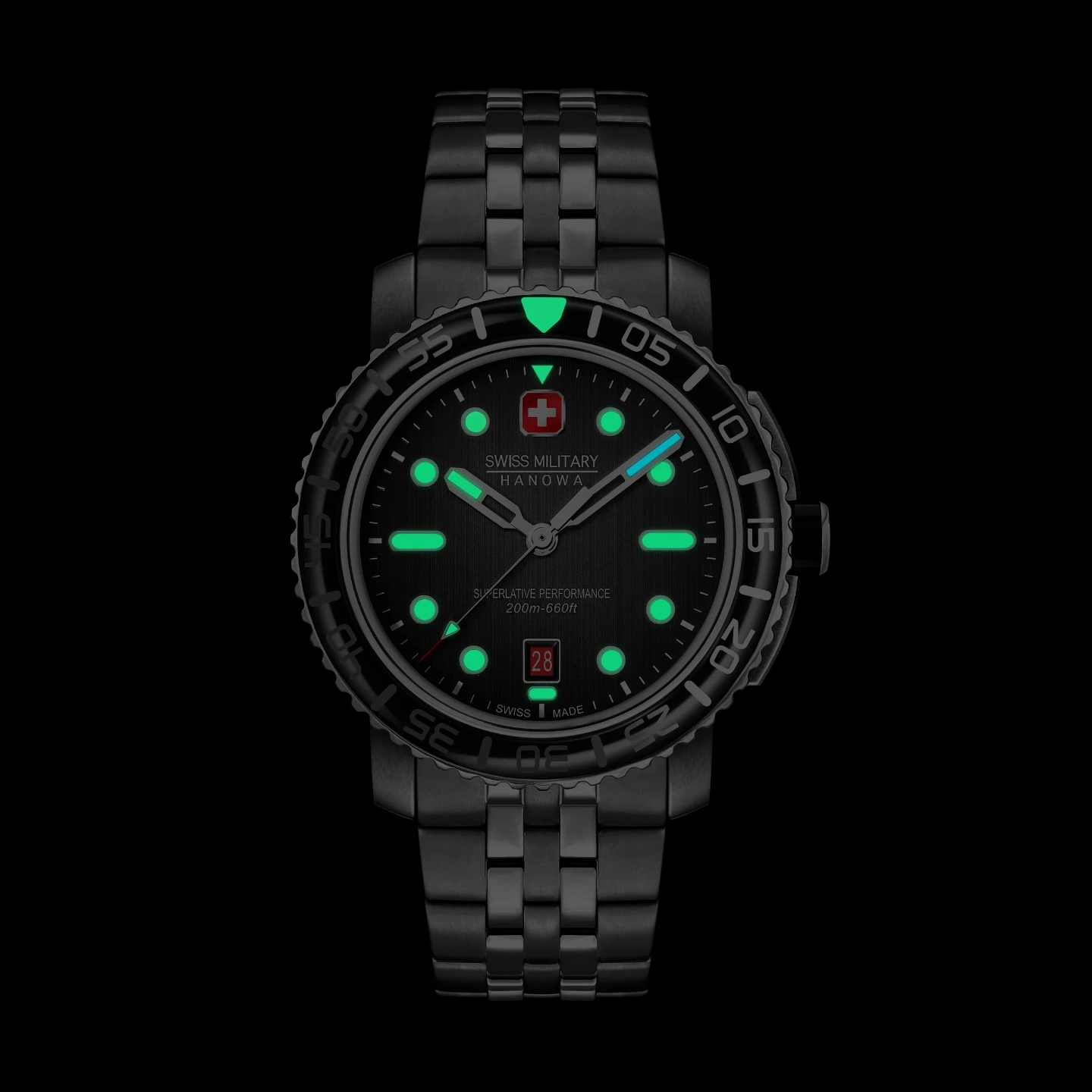 SWISS MILITARY HANOWA Black Marlin 5