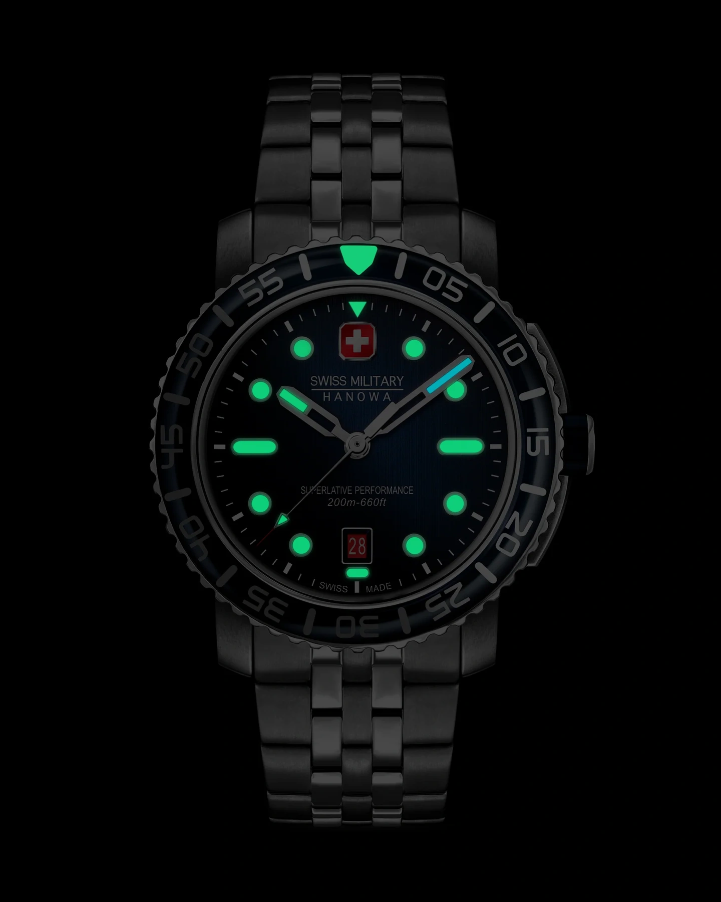 SWISS MILITARY HANOWA -Black Marlin 4