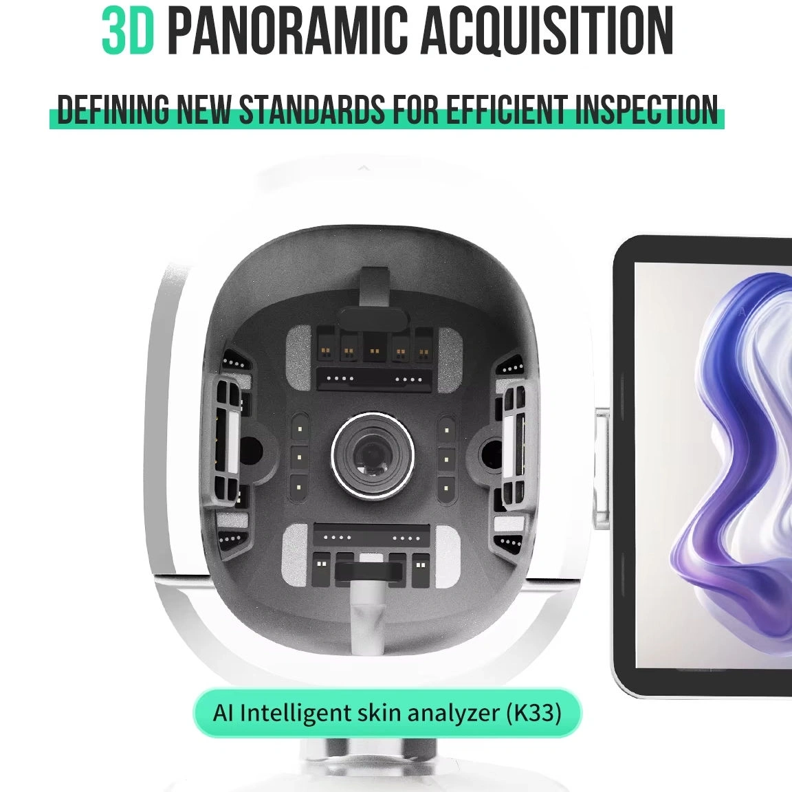 Bitmoji K33 Ai Facial Skin Analysis 3D Facial Scanner Digital Spectral Analysis for 5 Major Symptoms 30+ Detection 4