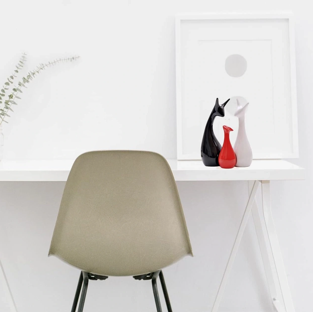 ID Studio Nepal Modern Deer Sculpture Set for Living Room, Office and Table Décor 4