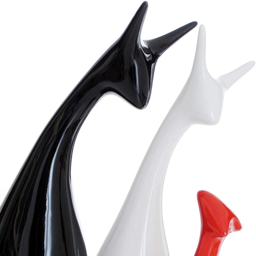 ID Studio Nepal Modern Deer Sculpture Set for Living Room, Office and Table Décor 5