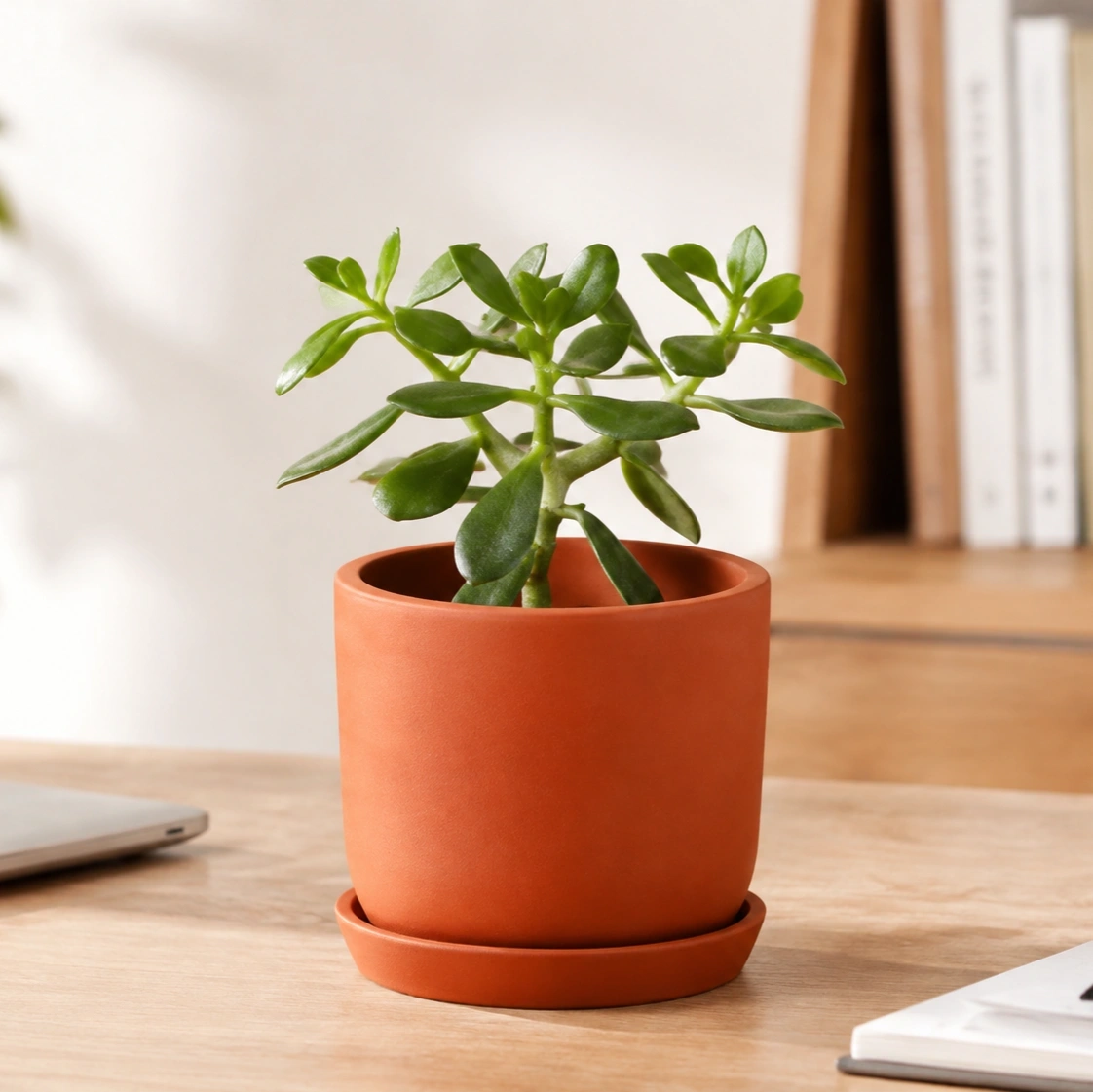 ID Studio Nepal Pine S Terracotta Plant Pot with Saucer – Indoor & Outdoor Planter for Home, Balcony 1