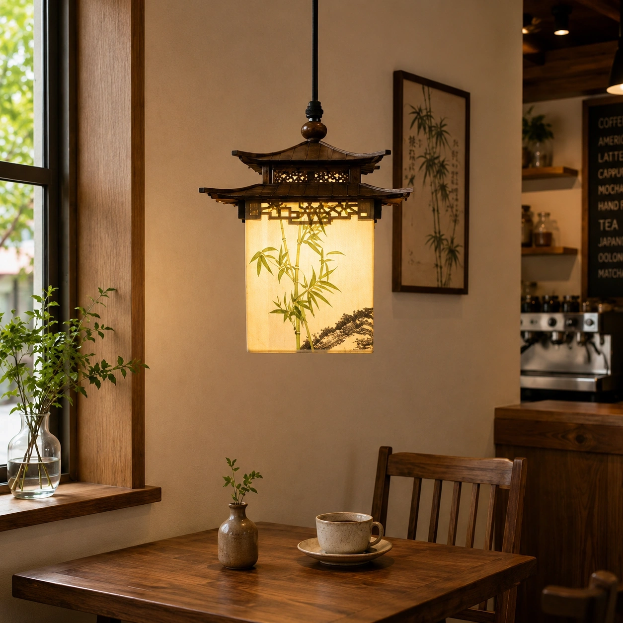 ID Studio Nepal Japanese Pagoda Pendant Light for Cafés, Restaurants, Dining Areas, Tea Rooms and Traditional Interiors 1