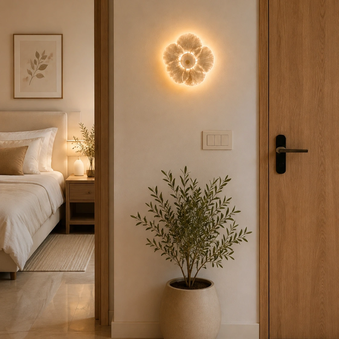 ID Studio Nepal Decorative LED Wall Light for Living Room, Bedroom, Hallway, Bedside, Lobby 2