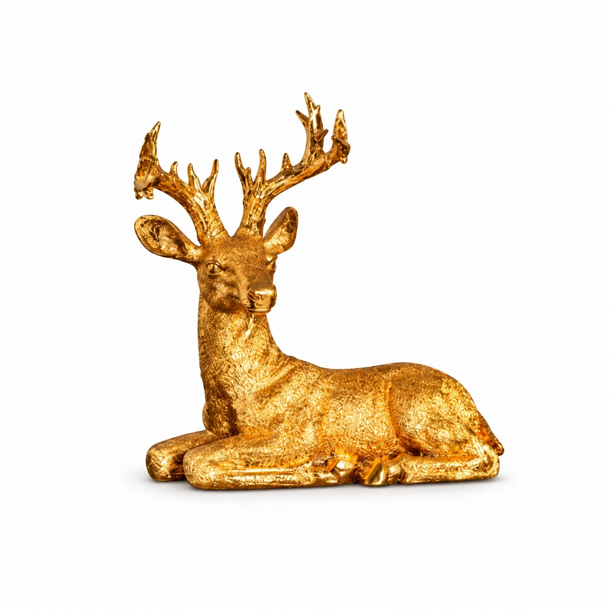 ID Studio Nepal Golden Deer Decorative Showpiece for Living Room, Office & Entrance Décor 3