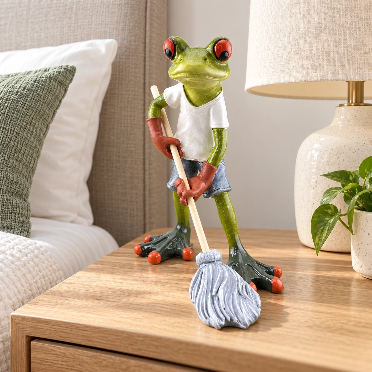 ID Studio Nepal Gardening Frog Decorative Figurine for Home, Garden, Balcony & Table Décor 1