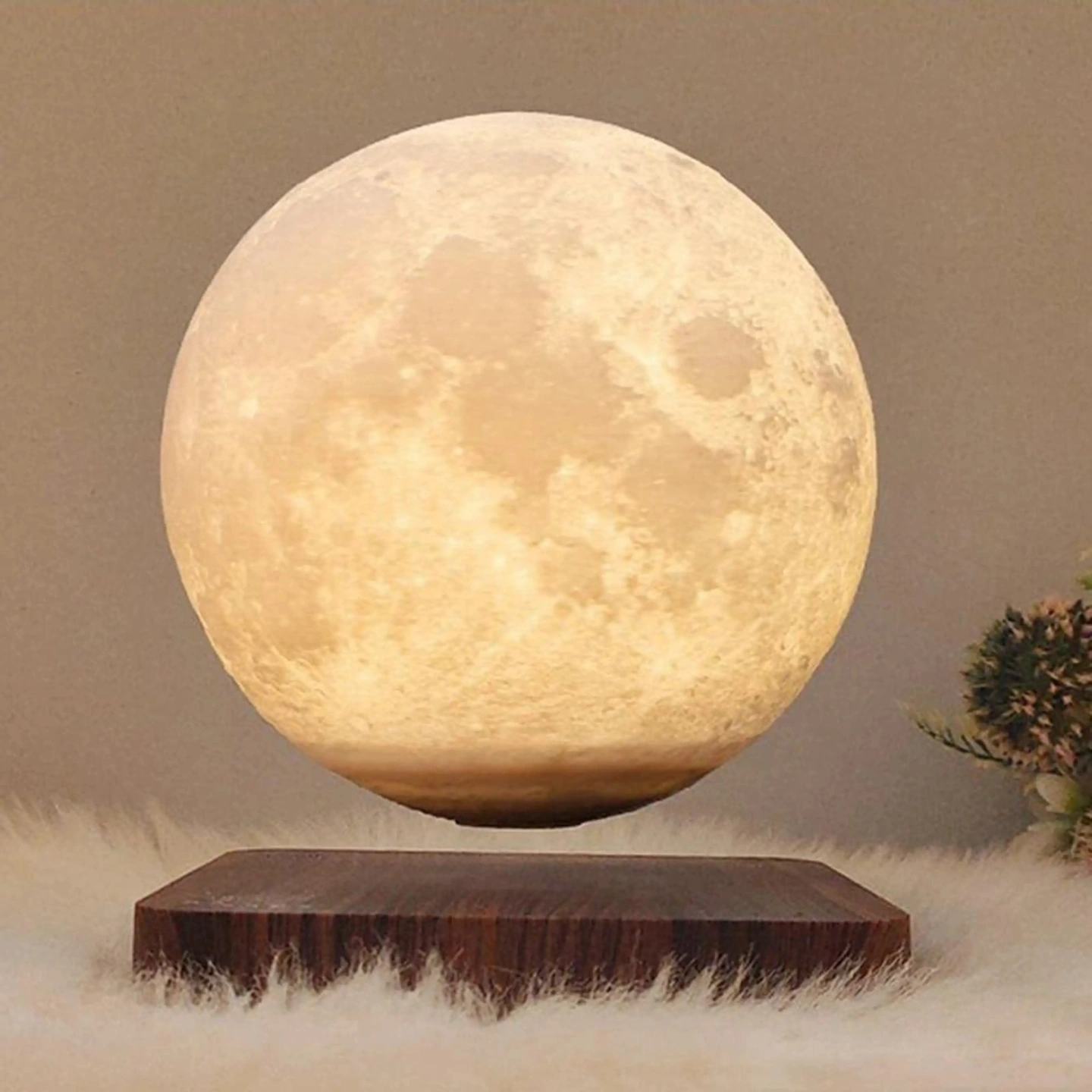 ID Studio Nepal Magnetic Levitating Moon Lamp for Bedroom, Living Room & Office Décor 4