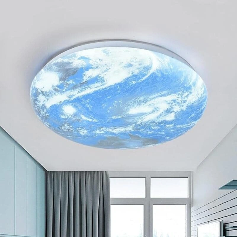 ID Studio Nepal Earth Design 3-Colour LED Ceiling Light for Bedrooms, Living Rooms, Kids’ Rooms and Modern Interiors 2