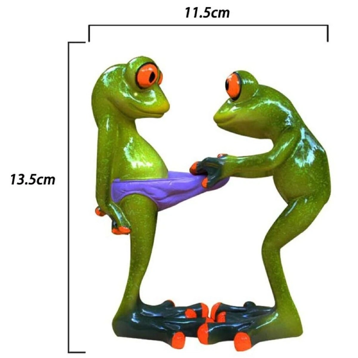 ID Studio Nepal Playful Frog Couple Decorative Figurine for Living Room, Tabletop & Garden Décor 5