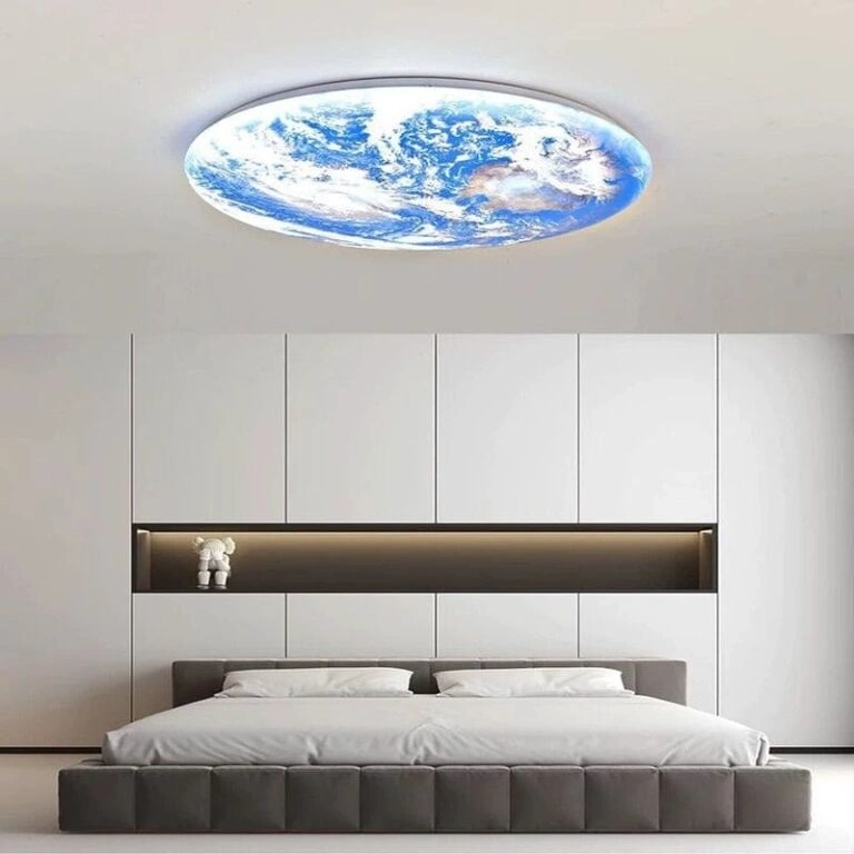 ID Studio Nepal Earth Design 3-Colour LED Ceiling Light for Bedrooms, Living Rooms, Kids’ Rooms and Modern Interiors 3