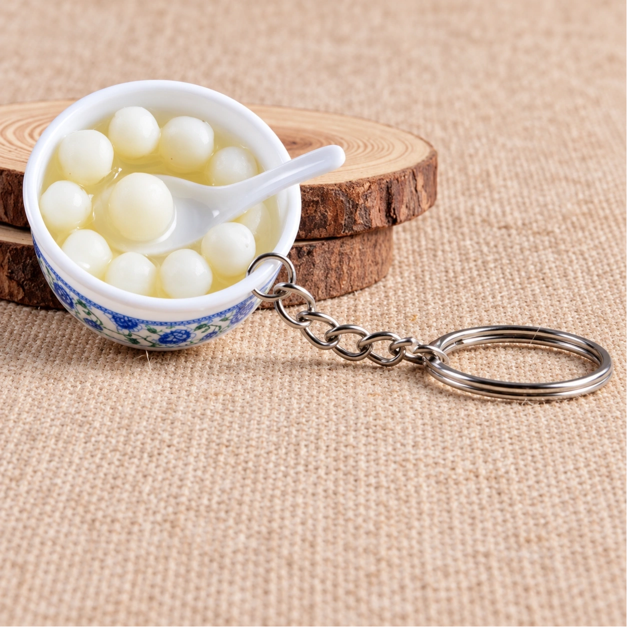 ID Studio Nepal Miniature Dessert Bowl Keychain for Keys, Bags and Backpacks 1