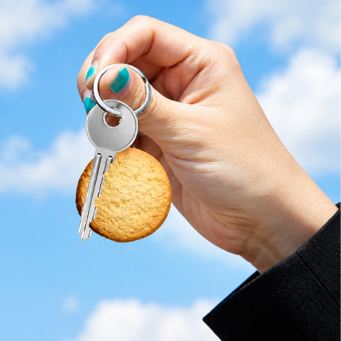 ID Studio Nepal Round Biscuit Keychain for Keys, Handbags & Backpacks 1
