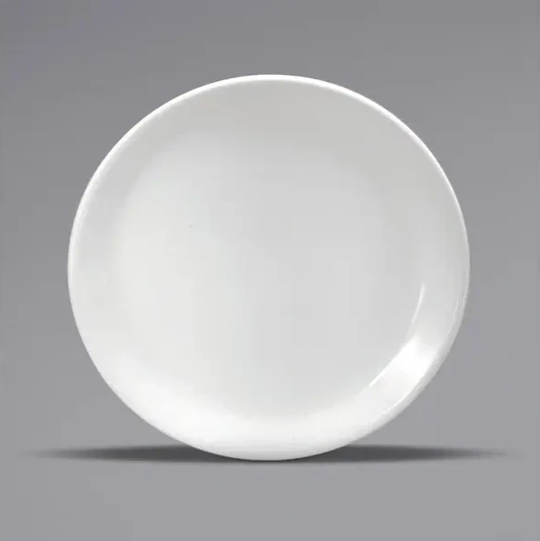 White ceramic Dinner Plate/Salad Plate - 9Inch 2