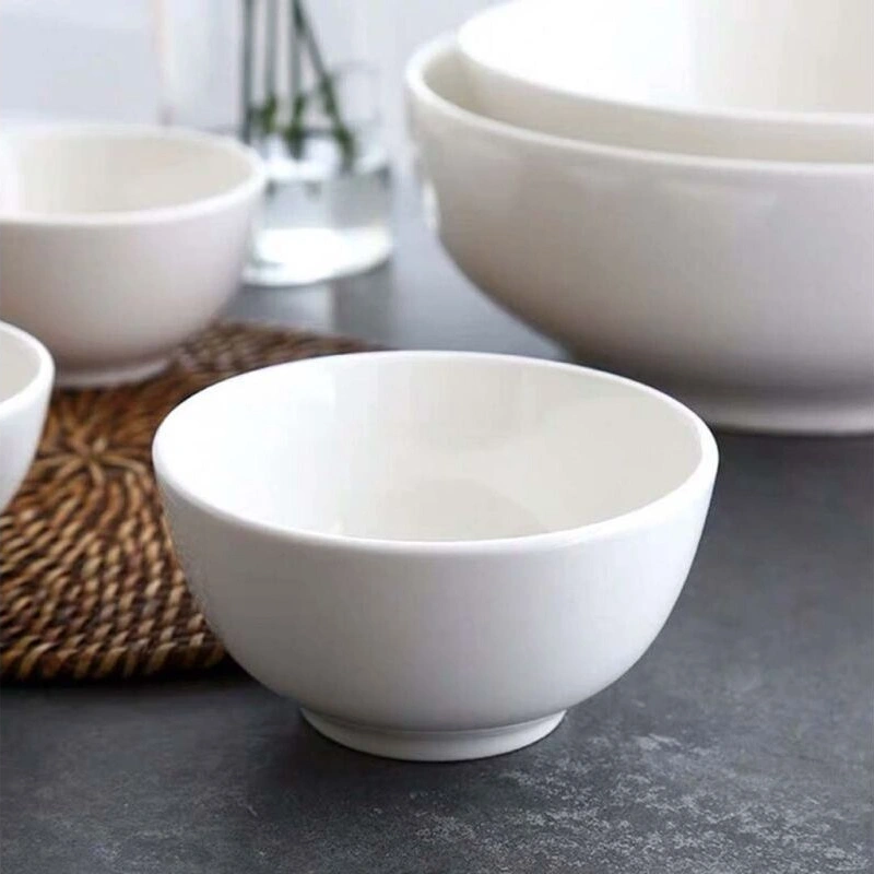 White Plain ceramic Bowl- 5Inch 1