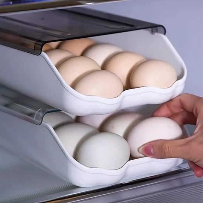 Egg Holder Large Capacity Egg Storage Box Container 2
