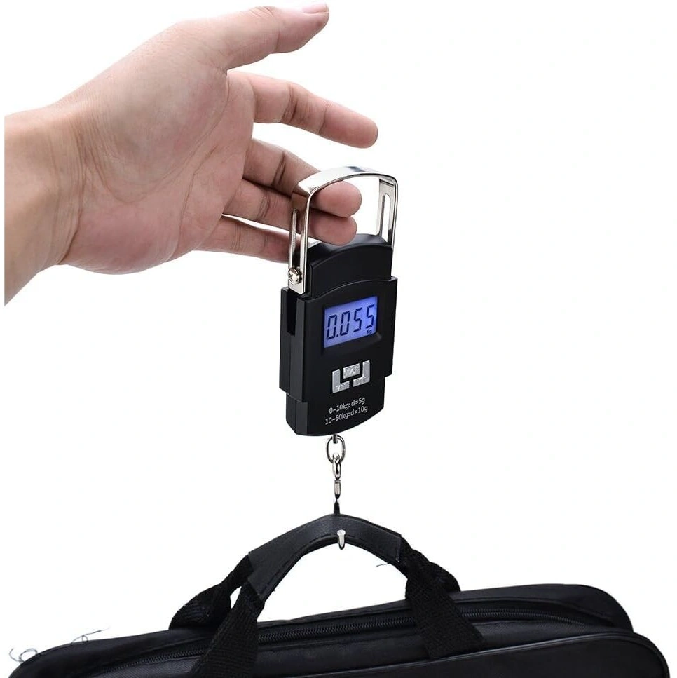 Digital Pocket Hanging Luggage Scale with LCD Display - 50Kg 3