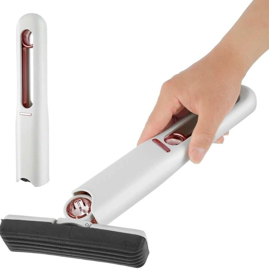 Mini Portable Folding Mop | Compact, Squeeze-Type Mop 1