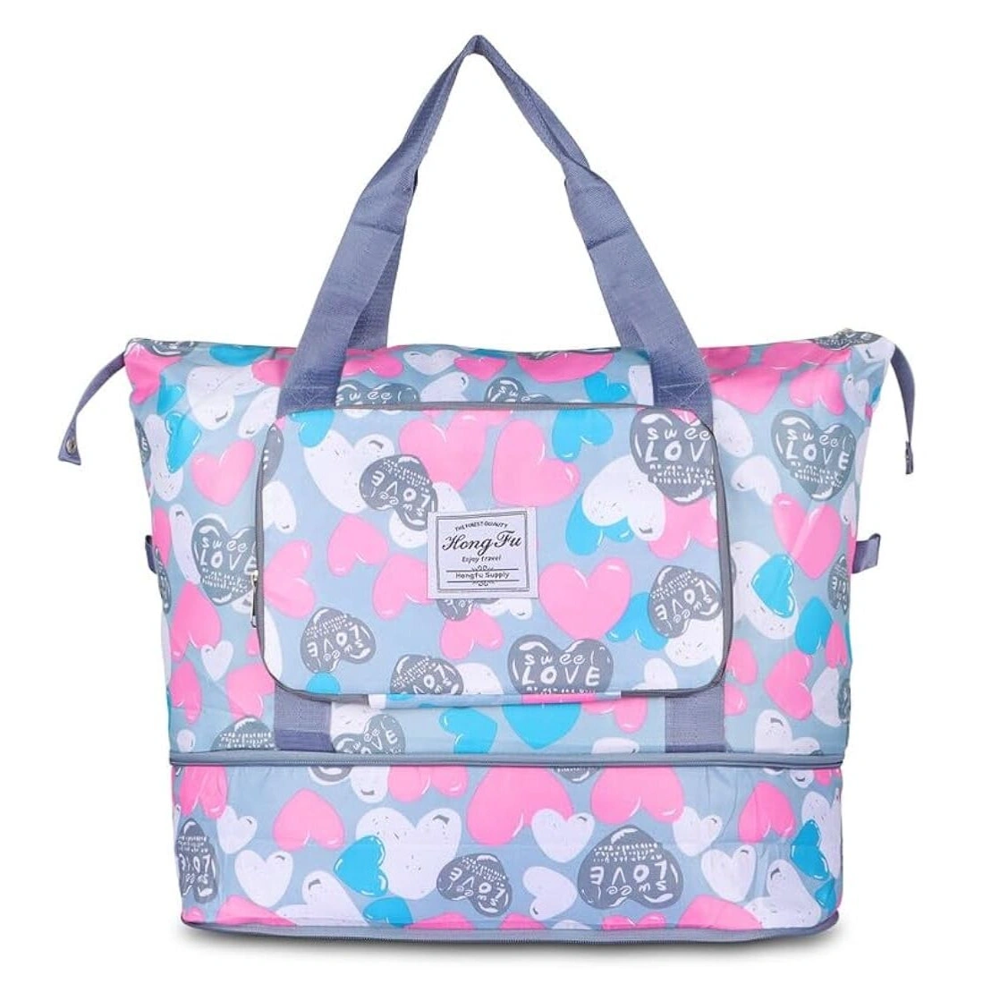 Premium Printed Multi-Purpose Folding Travel Bag (assorted colour) 2