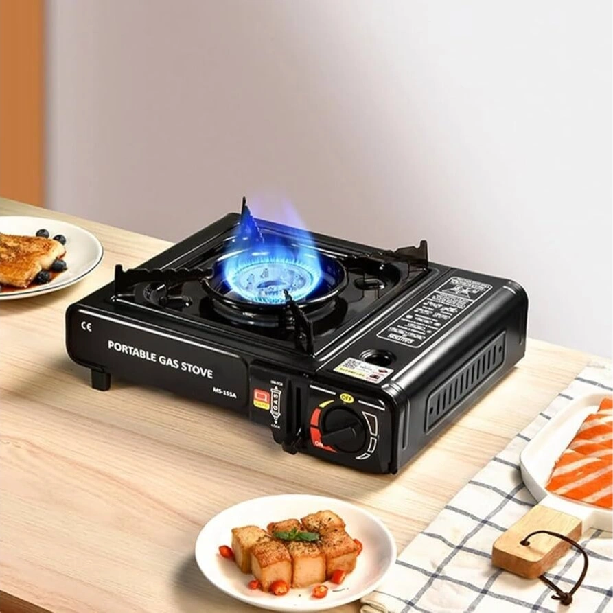 Portable Single Burner Gas Stove with Carrying Case 1