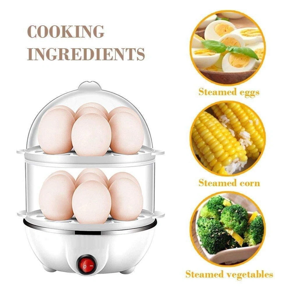 Double Layer 2 x 7 ( 14 ) Electric Egg Boiler/ Cooker 1