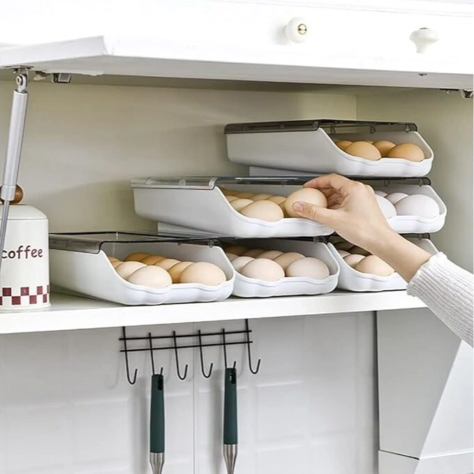 Egg Holder Large Capacity Egg Storage Box Container 3