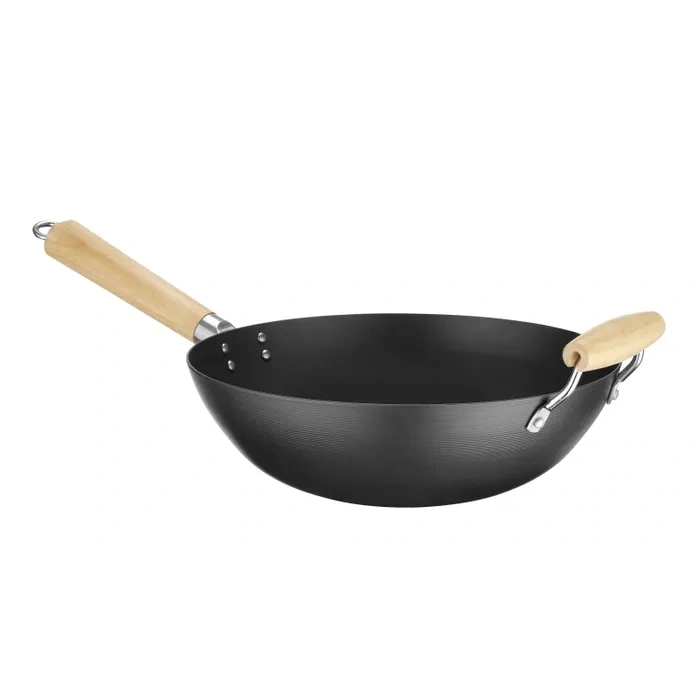 Iron Wok pan / Flat base -34cm 1