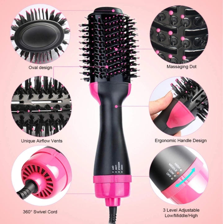 4 In 1 Volumizer One Step Hair Dryer And Straight Hot Air Brush 2