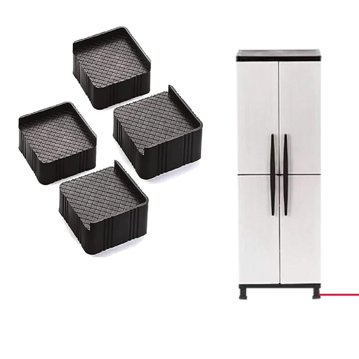 Multi-Purpose Refrigerator Stand, washing machine Stand -4pcs 2