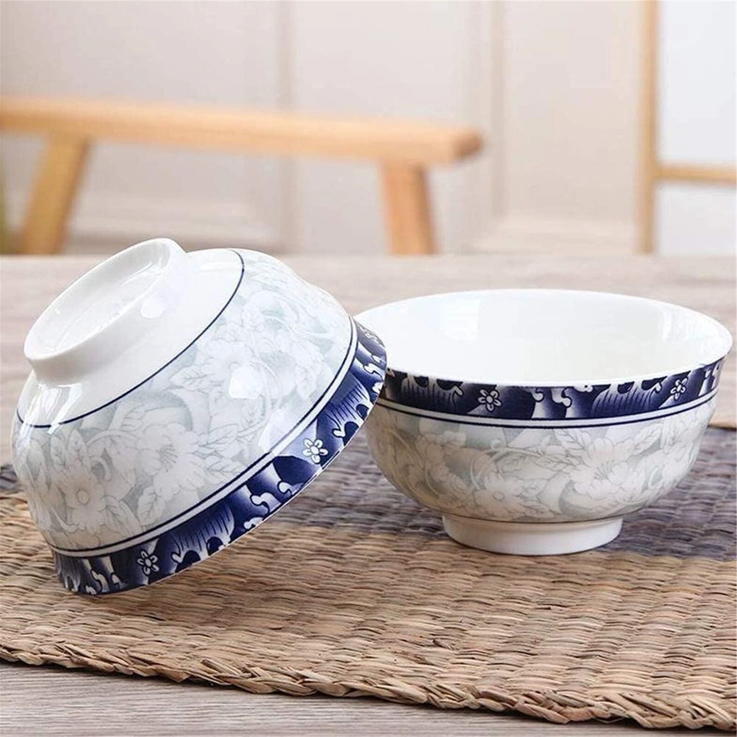 Lotus print ceramic Bowl- 4Inch 2