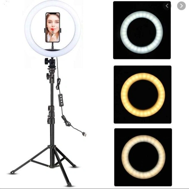 LED Ring Light with 7 Feet Tall Tripod Stand - 26 CM 1